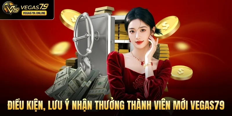 Điều kiện, lưu ý nhận thưởng thưởng thành viên mới Vegas79